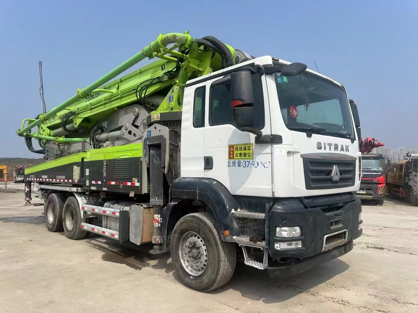 2021 Zoomlion 67m on Scania second hand pump from Chinese dealer