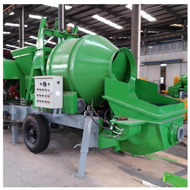 Factory Cost diesel Stationary Concrete Mixer Machinery and Pump JZC350 Building House