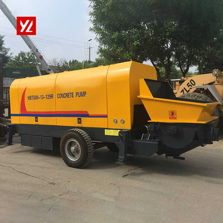 Diesel Engine Trailer Concrete Pump 50M3 Diesel Small Concrete Pump Electric Concrete Pump Machine