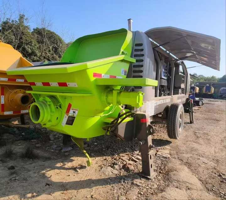 2022 Zoomlion Hbt90 Diesel Powered Concrete Pump Machine Stationary Trailer Model Ready-Mix Stationary Pump Beton Pump Machine