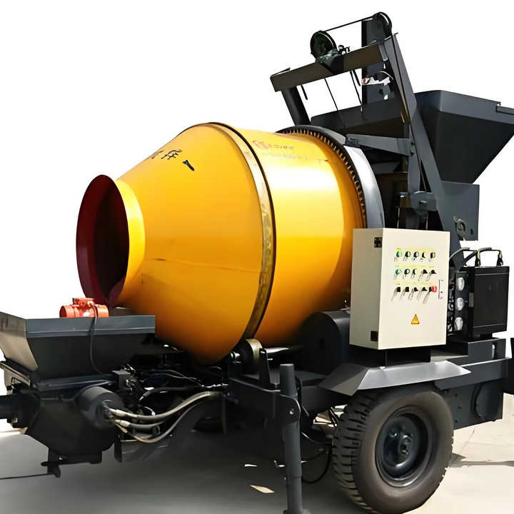 Small Diesel Concrete Pump Integrated Concrete Mixer Electric Provided Pumping Machine for House Electric Motor or Diesel 3200