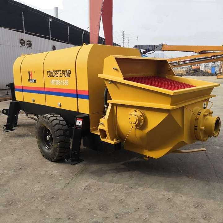 China Factory JIUHE New Concrete Pump Machine DHBT50 Stationary diesel Trailer Concrete Pump