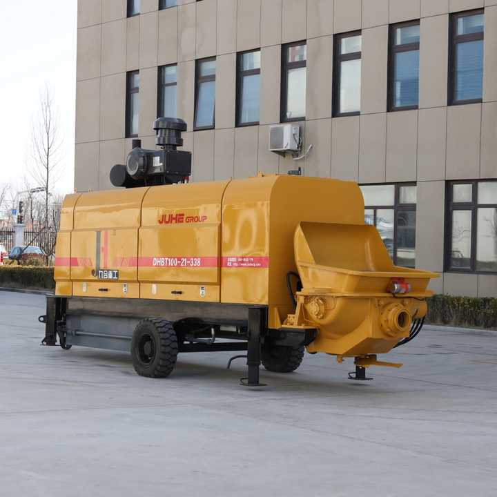 JIUHE Concrete Pump Machinery Manufacturers Trailer Concrete Pumping Machine Concrete Pumps for Sale