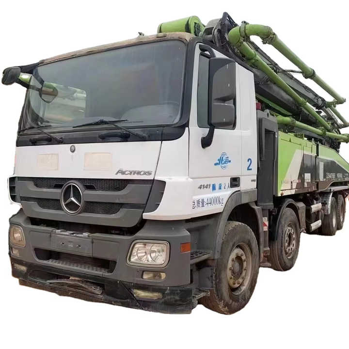 Changsha Fairly Used 49m Zoomlion Sany benz Concrete Pump Truck Mounted Concrete Pump