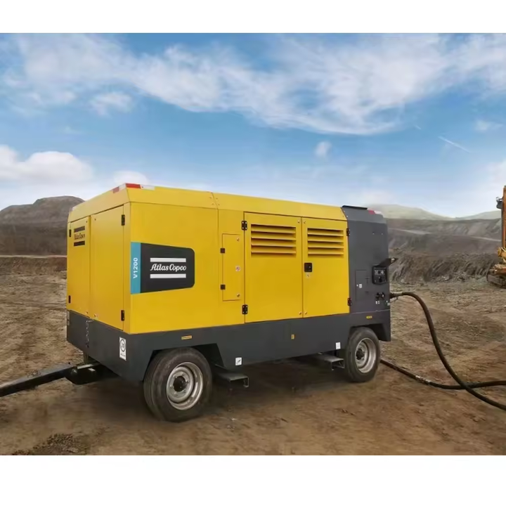 Atlascopco V900 V1200 X1300 Y1300 Y1200 Atlas Copco Air Compressor With Wheels High Pressure 25bar 360psi 1280cfm Portable Vnano