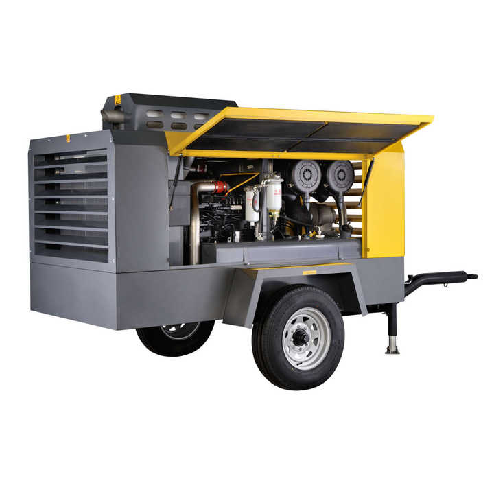New Atlas Copco Portable Screw Diesel Compressor XRVS476 Factory Direct Sale Lubricated air Compressor