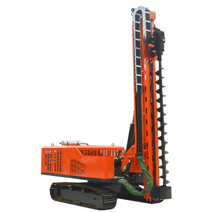 Pile Driving Machine Borehole Depth 40 m Photovoltaic Engineering Construction Hydraulic Pile Driver