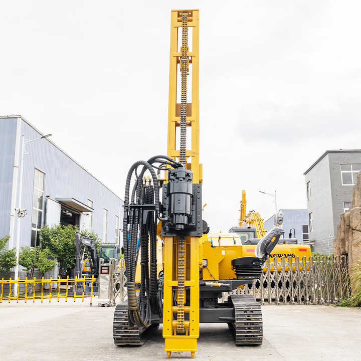 Hydraulic Drop Hammer Vibrating diesel Powered Pile Driver Machine PV Solar Project Ramming Piling Driver Factory