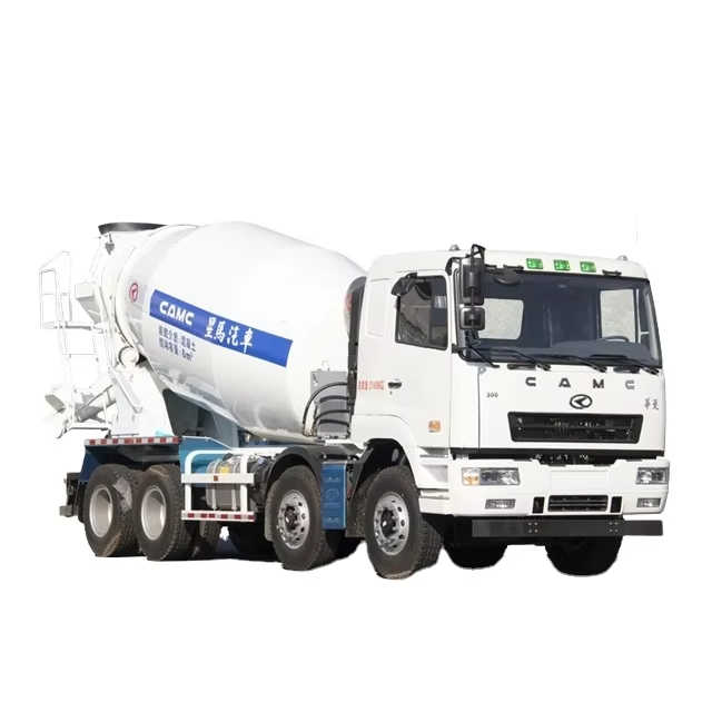 CAMC 8x4 Self-Loading Cement Truck Volumetric Concrete Mixer Soil Mixer